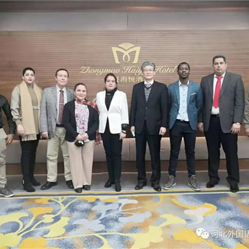 350vip浦京集团9名外籍专家参加在冀外籍人士代表迎新年联谊会